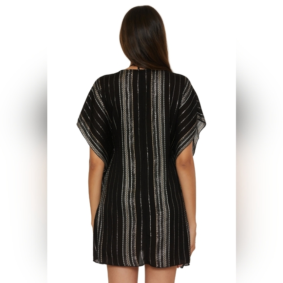 Becca Black Radiance Woven Tunic Size M - Picture 5 of 15